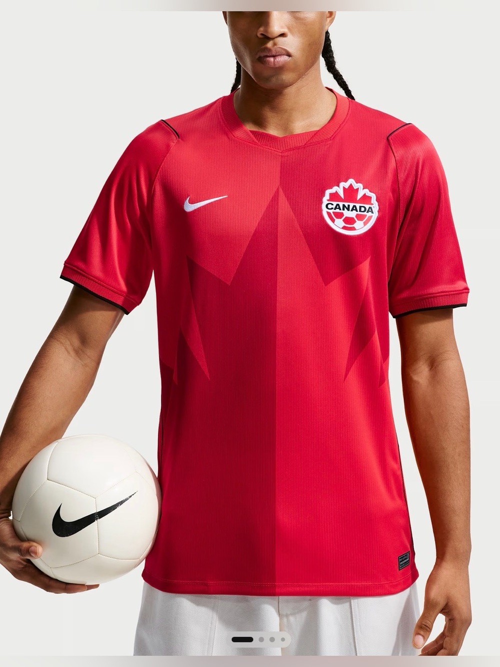 Canada Nike 2026 Stadium Home Men's Nike Dri-FIT Shirt - Picture 2 of 13